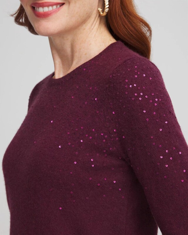 Cashmere Sequin Sweater - image 4